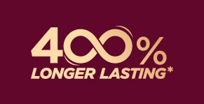 400 % longer lasting